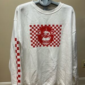 OAK White and Red Sweatshirt